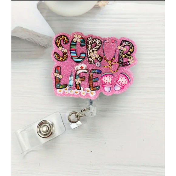 Unbranded Accessories - Unisex Badge Reel One Size Pink Multicolor
